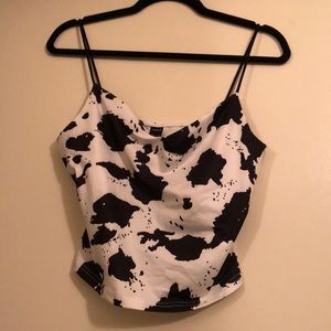Cow Print Cami Top